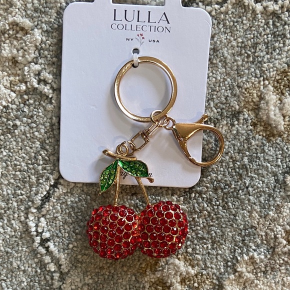 Lulla Collection Accessories - Lulla Collection Red Cherry Keychain